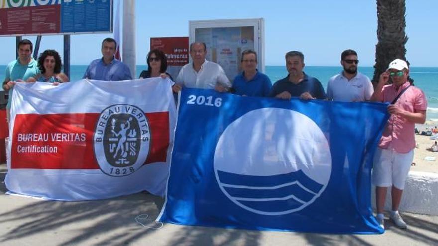 Banderas azules en Pilar de la Horadada