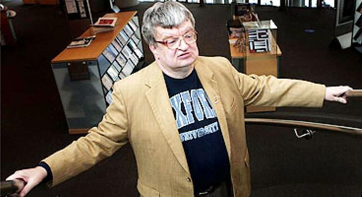 Kim Peek, la persona que va inspirar ’Rain Man’, a la biblioteca de Salt Lake City.