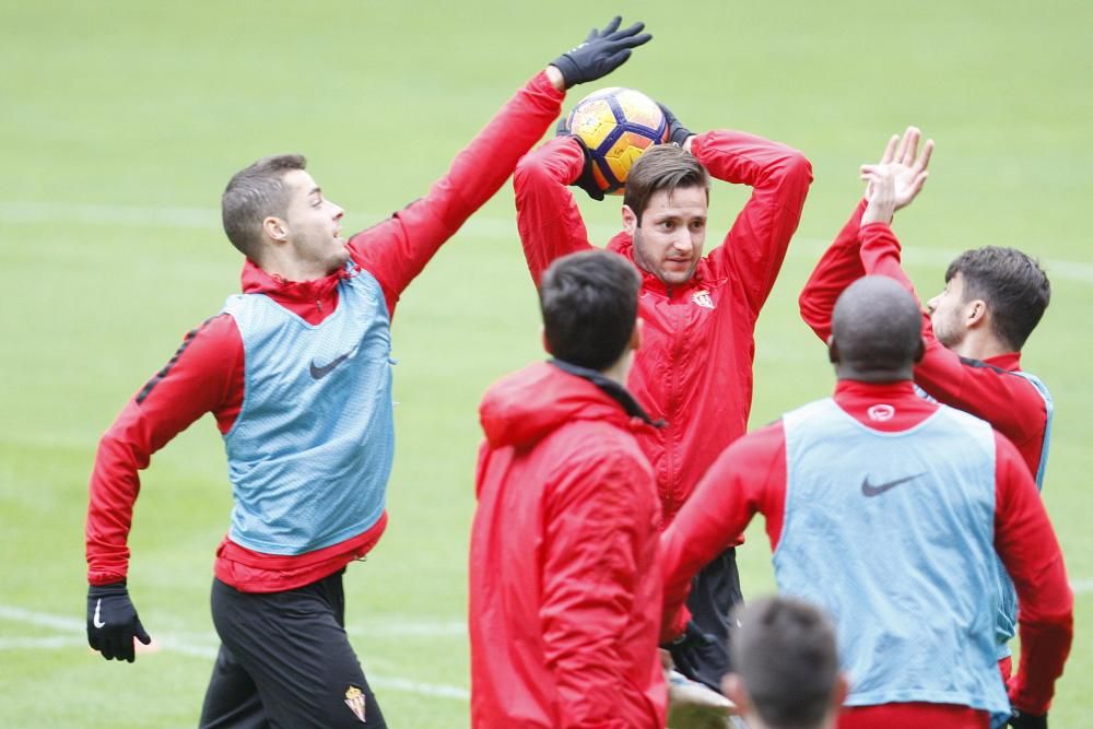 Entrenamiento del Sporting de Gijón