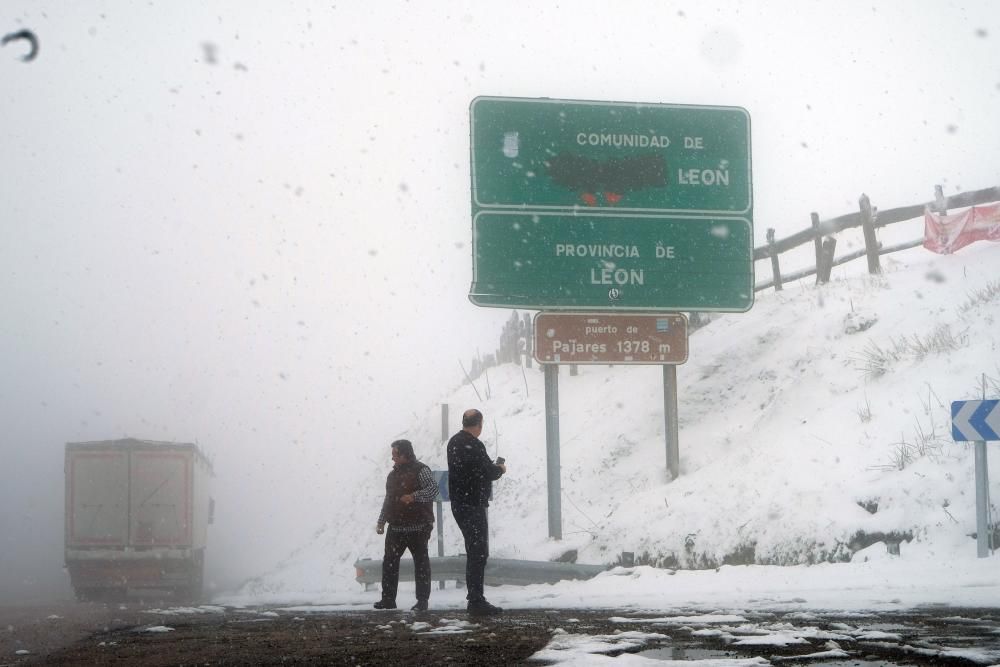 Nieve en el Puerto de Pajares