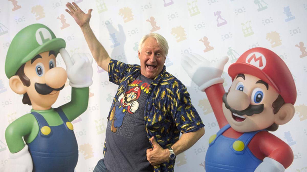 Charles Martinet, veu de Super Mario, a la Barcelona Games World.