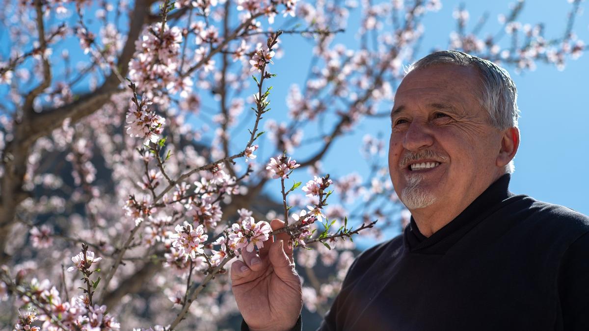 Paco Torreblanca, en su visita a la Floración de Mula.