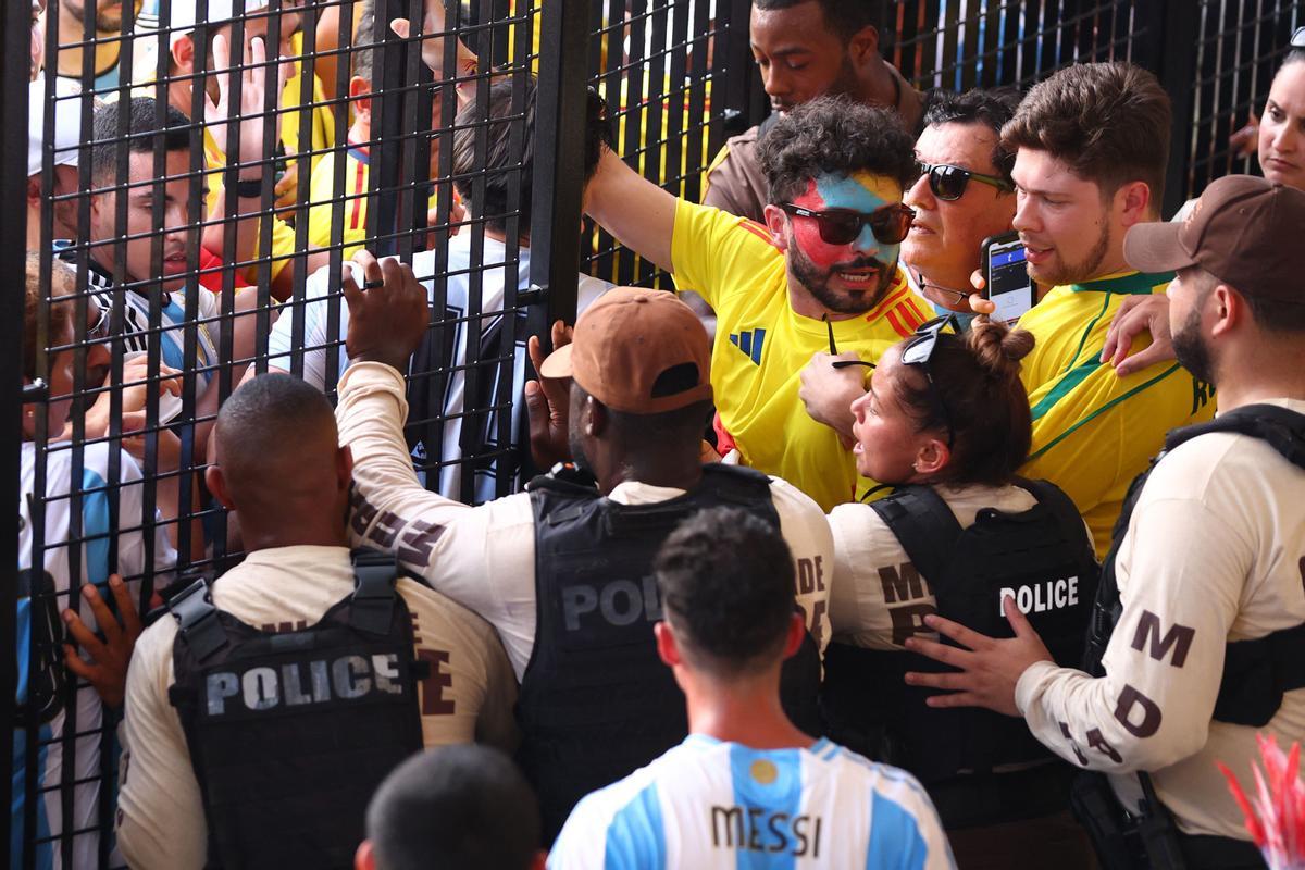 Los incidentes en el estadio de la final de la Copa América