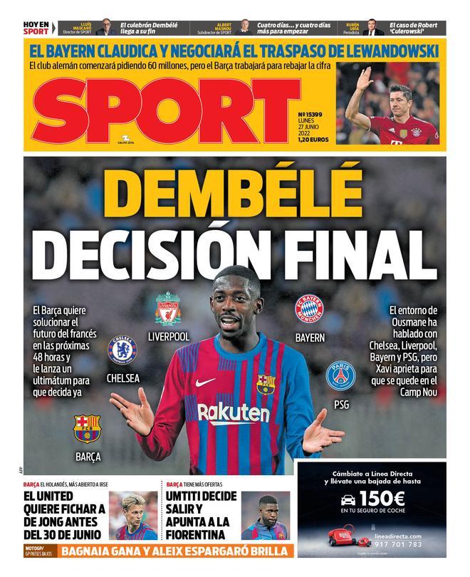 Las portadas de la prensa deportiva de hoy