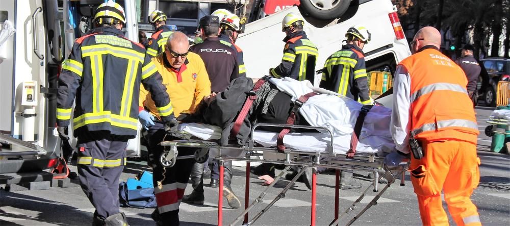 Accidente en la Gran Vía