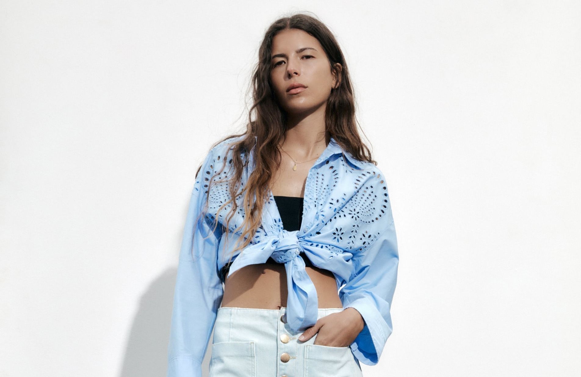 Vaqueros culotte cropped Zara