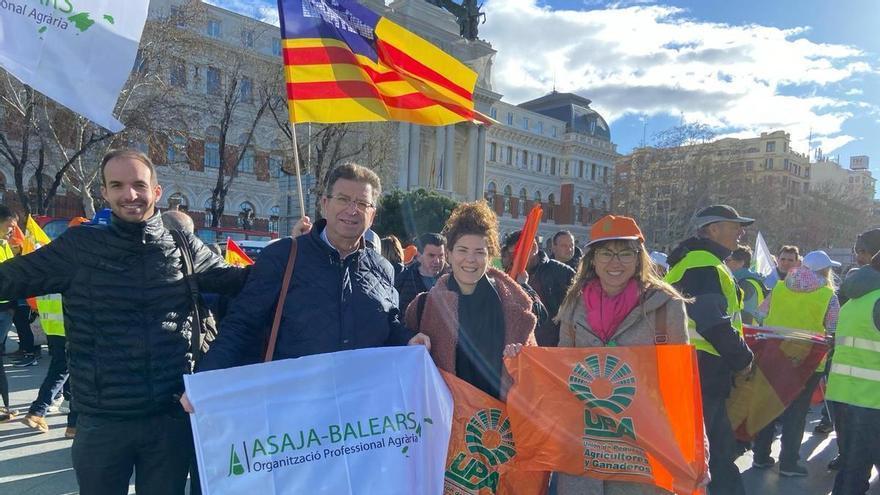 Tractorada | Mallorca está presente en la protesta de agricultores y ganaderos de este lunes en Madrid