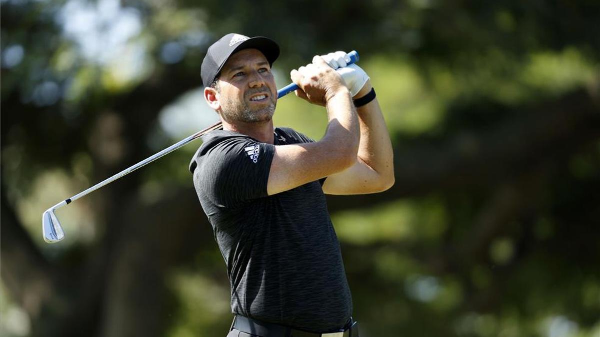 Sergio García, durante la segunda vuelta del Sony Open