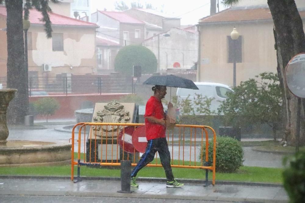 Así está lloviendo en la Vega Baja