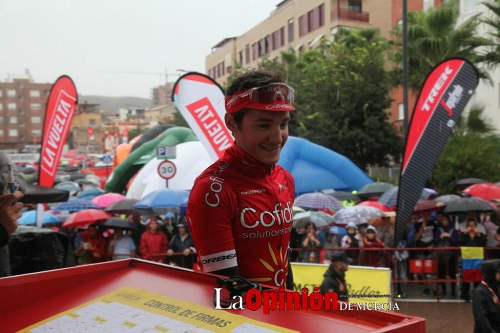 Salida de la Vuelta Ciclista a España desde Lorca