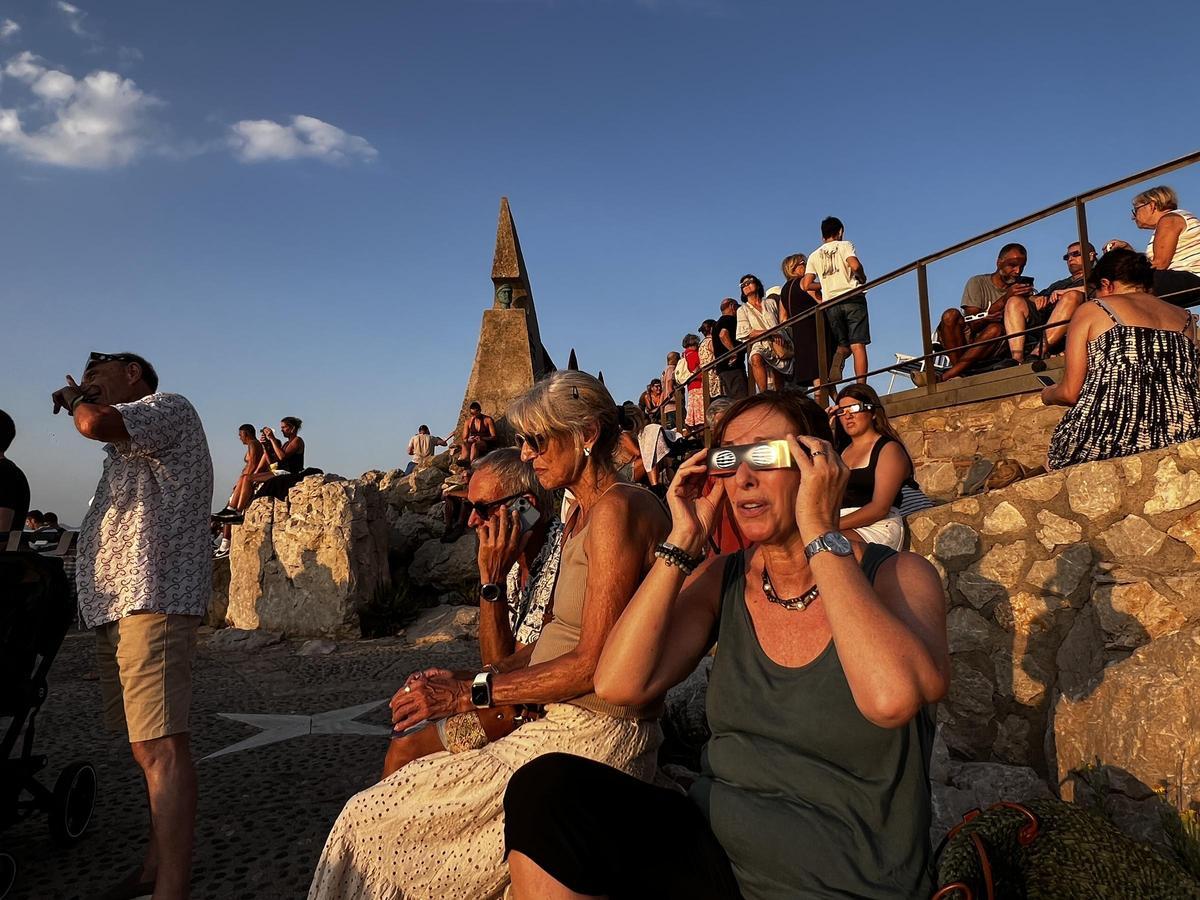 Les imatges de l'eclipsi a l'Escala
