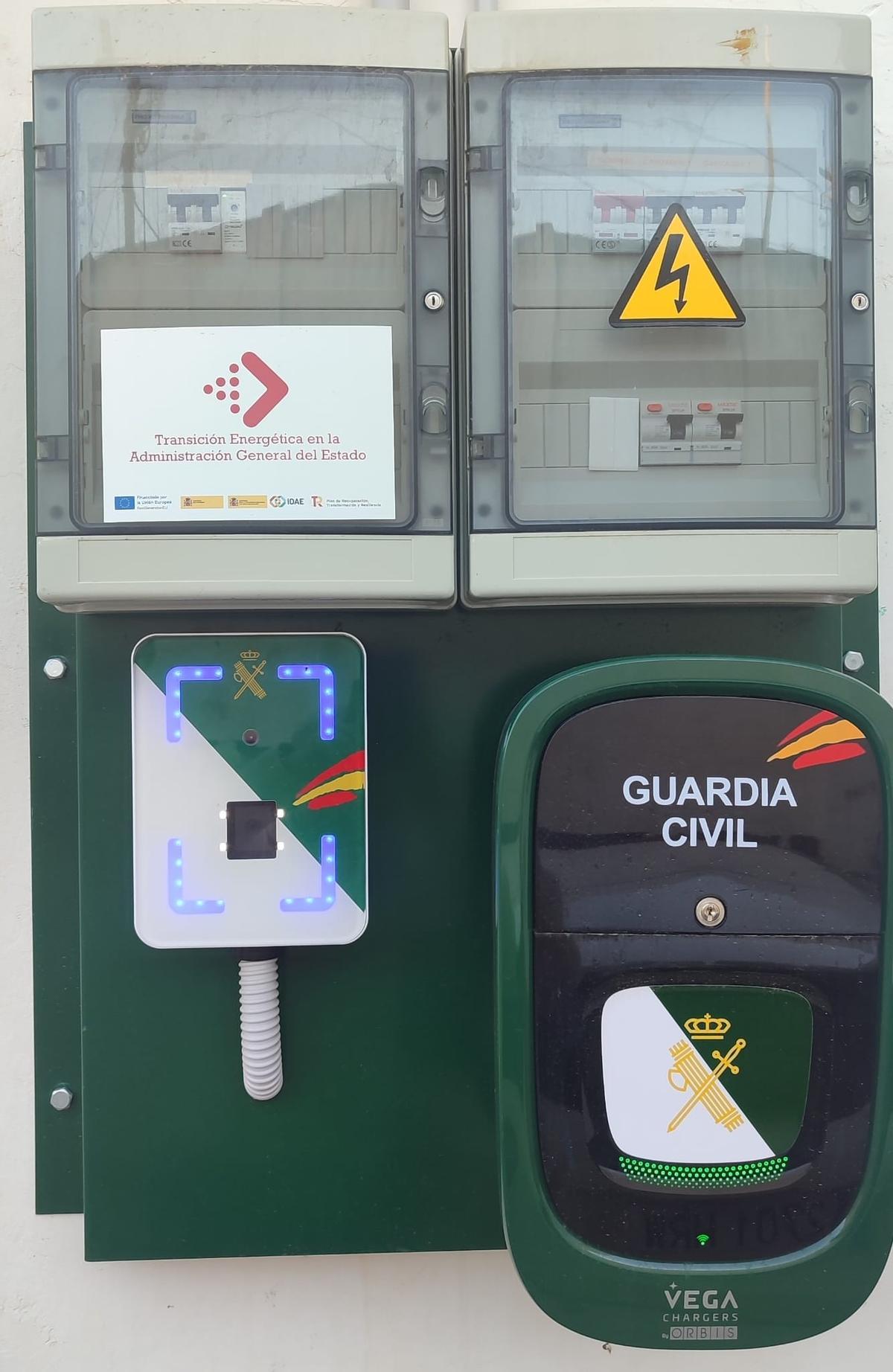 Uno de los puntos de carga.