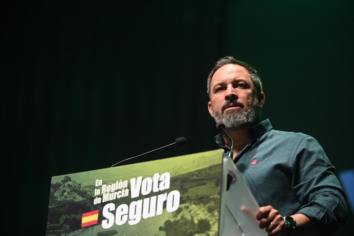 Santiago Abascal, en Cartagena.