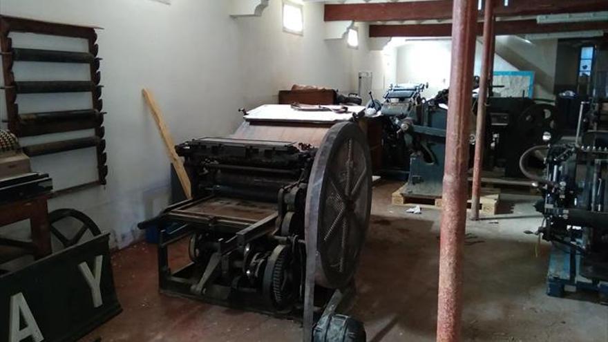 La harinera de Azuara se recupera como museo de la imprenta