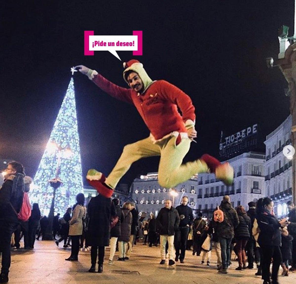 Cepeda revolucionando la Puerta del Sol de Madrid