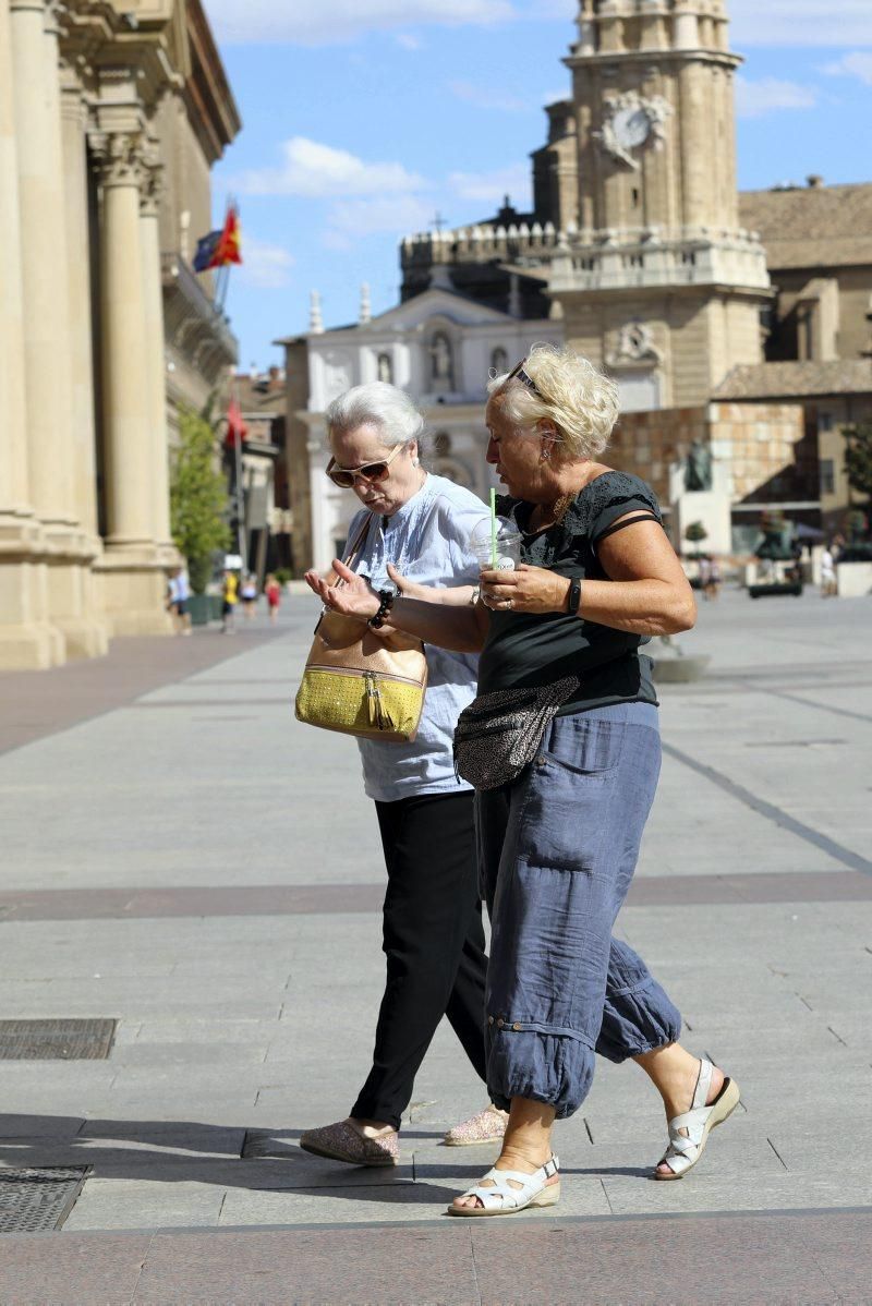 Calor en Zaragoza, 9 de julio agosto