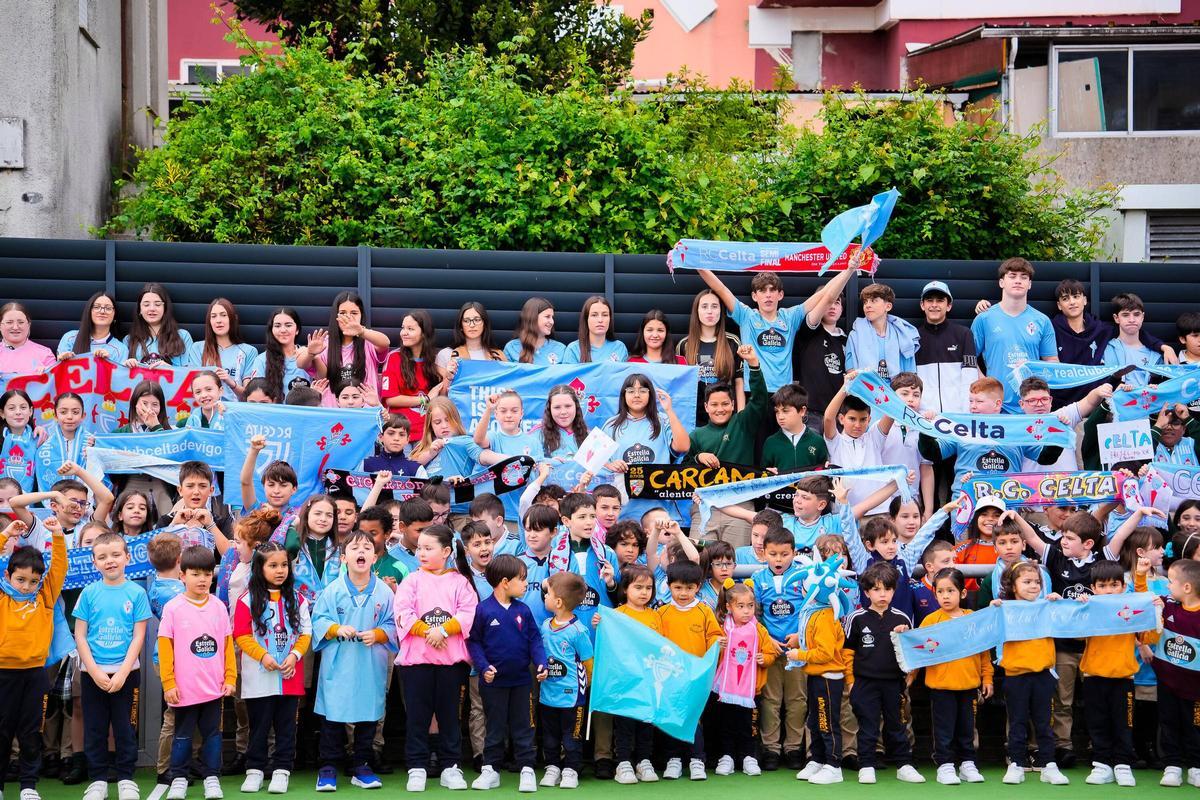 Los colegios de Vigo se vuelcan con el Celta y su remontada