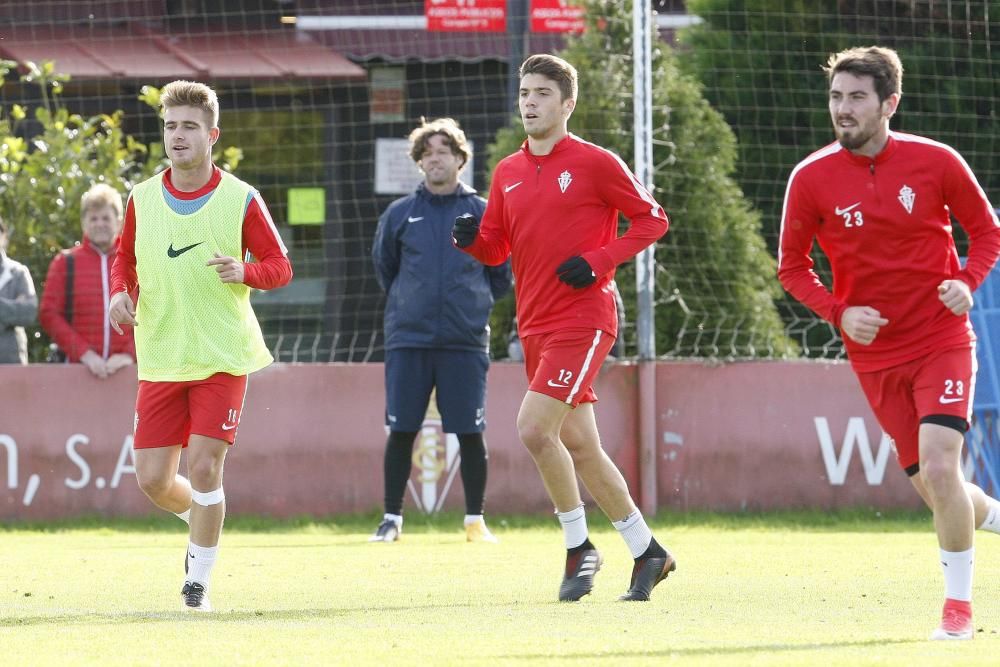 Entrenamiento del Sporting