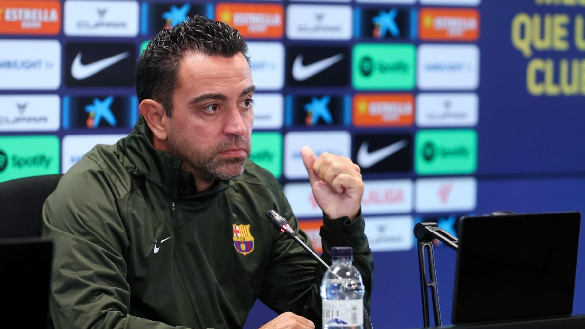 Xavi Hernández, en rueda de prensa