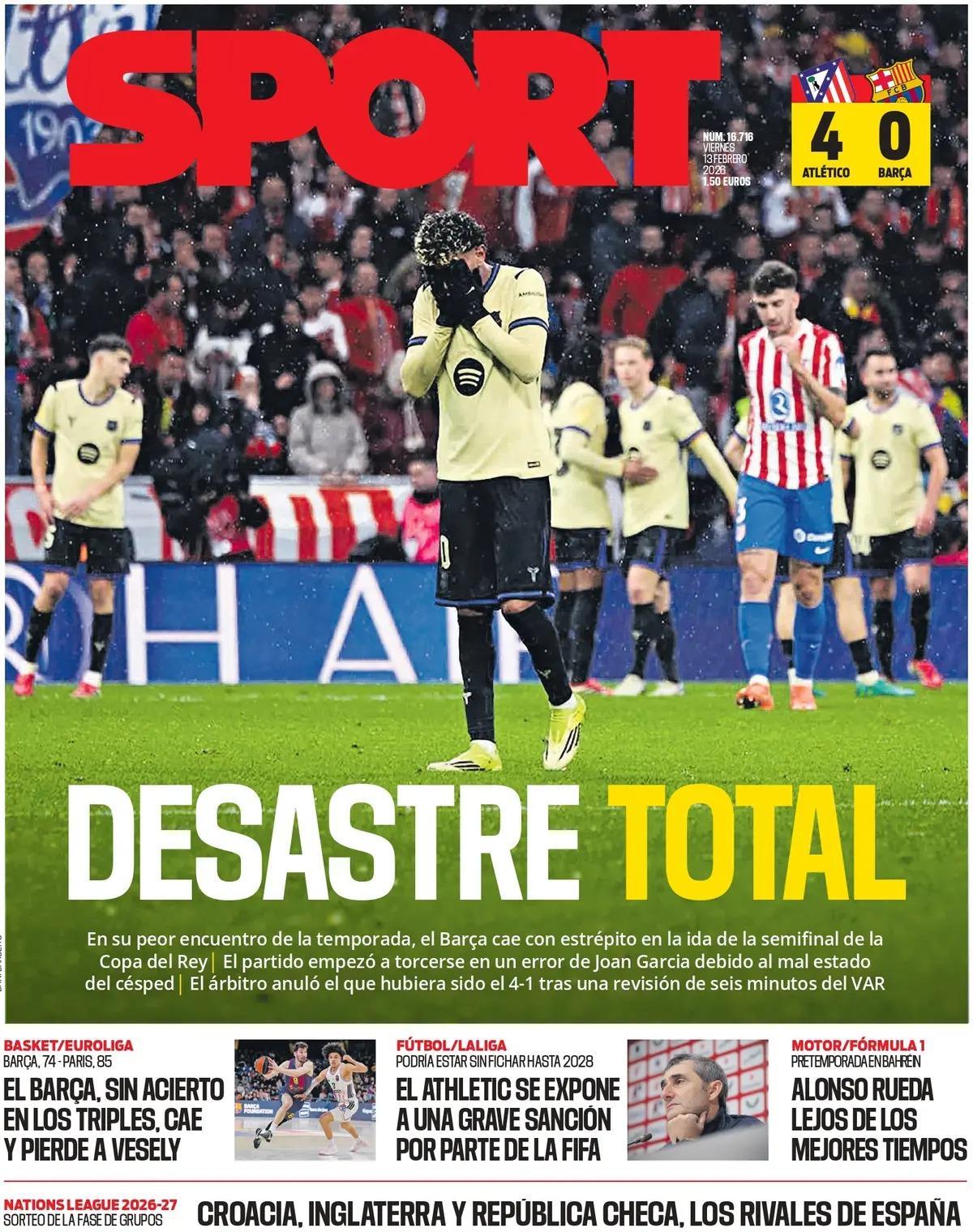 Estas son las portadas de la prensa deportiva de hoy