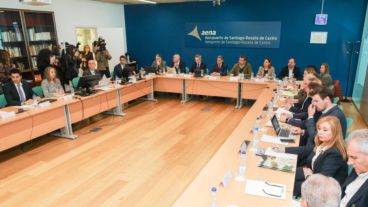 Declaraciones de Diego Calvo e Ignacio Biosca tras la reunión del Comité Aeroportuario
