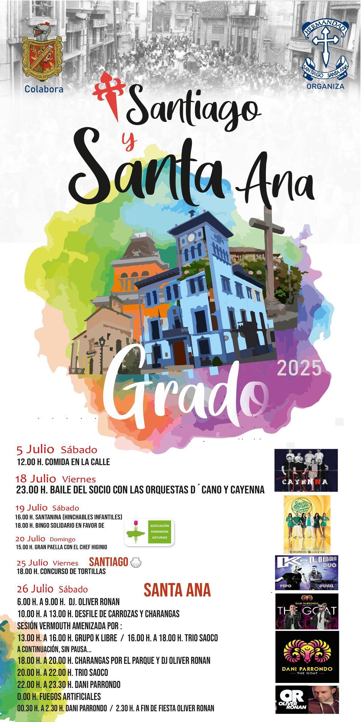 Programa de la Hermandad para las fiestas.