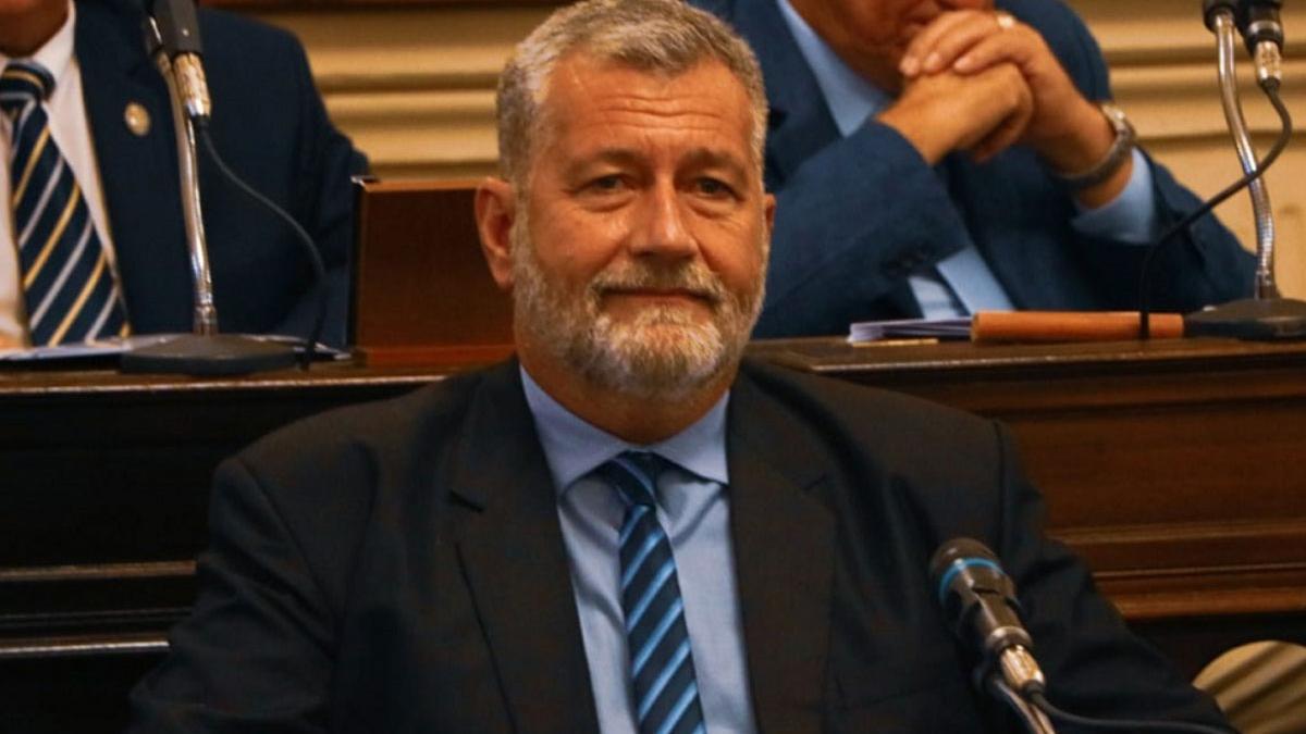 Miguel Arias, en una imagen en el parlamento de la provincia de Corrientes.