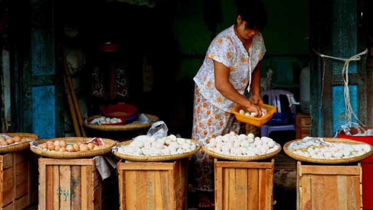 Mercado en Nyaung U