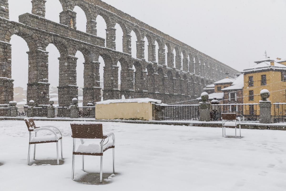 La nevada en Segovia