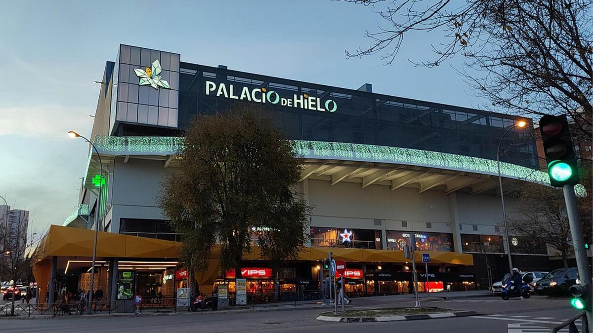 El centro comercial Palacio de Hielo, tras su remodelación en 2023.