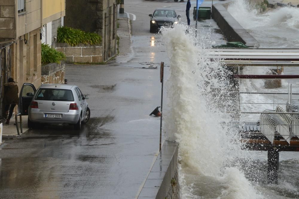 El viento y la lluvia sacuden Galicia