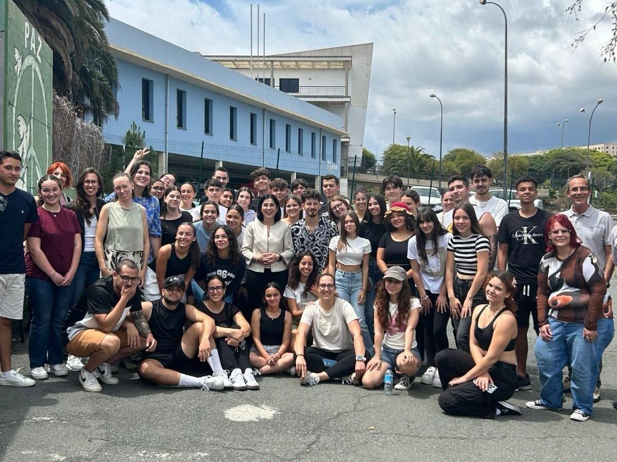 Jóvenes participantes en el intercambio internacional juvenil en Las Palmas de Gran Canaria