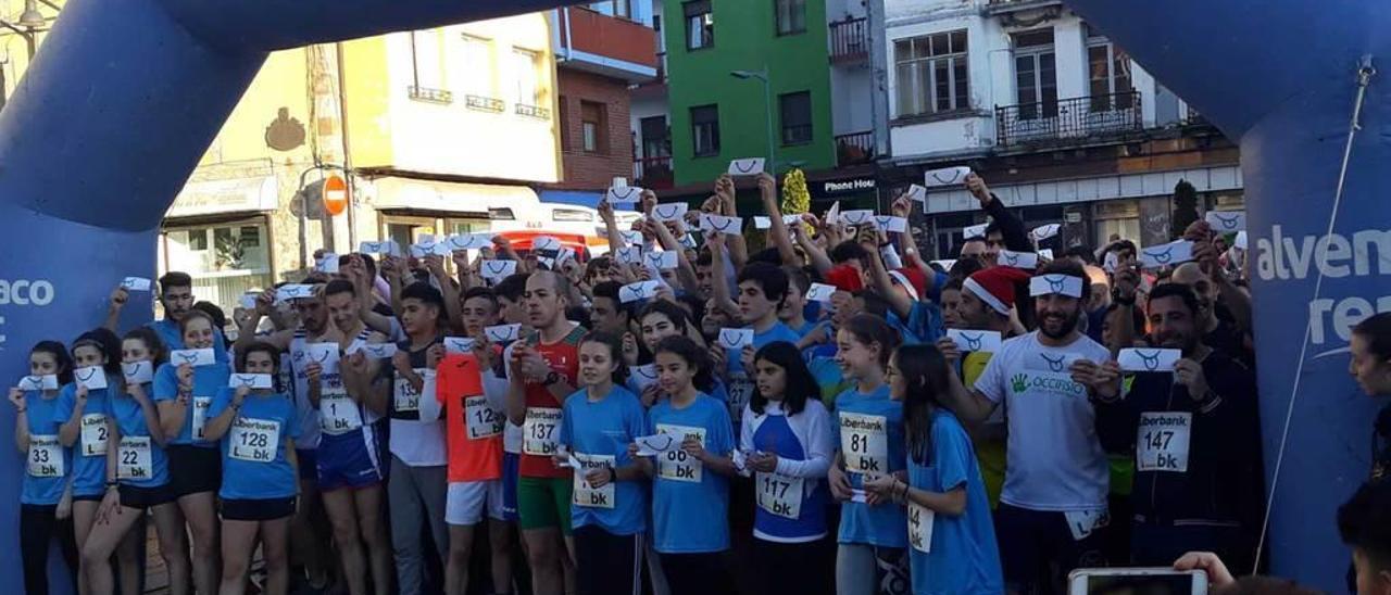 Los participantes, antes de la salida.