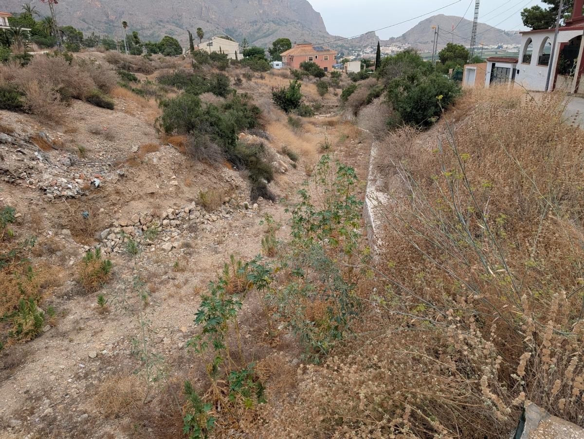 Barranco que atraviesa la pedanía de Raiguero de Bonanza