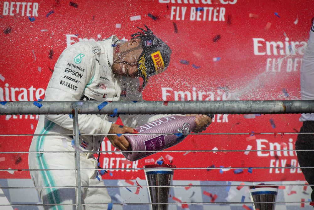 Lewis Hamilton celebra su séptimo título mundial