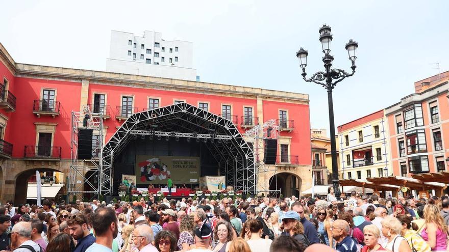 Así fue el final de la fiesta de la sidra de Gijón