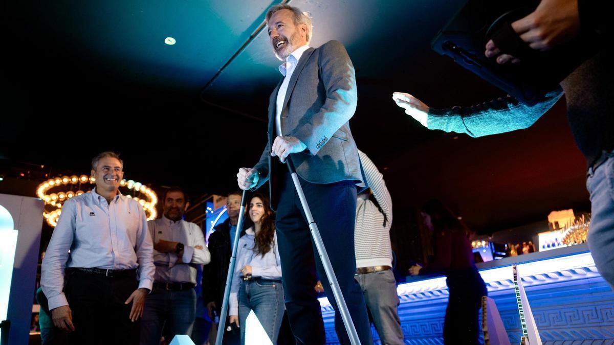 Azcon, este jueves, durante la presentación de la campaña de Aramón en Madrid.