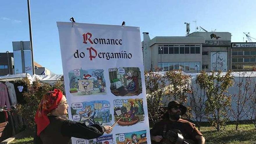 &#039;Romance do Pergamino&#039;, el mes pasado, en Bouzas (Vigo). // DUVI