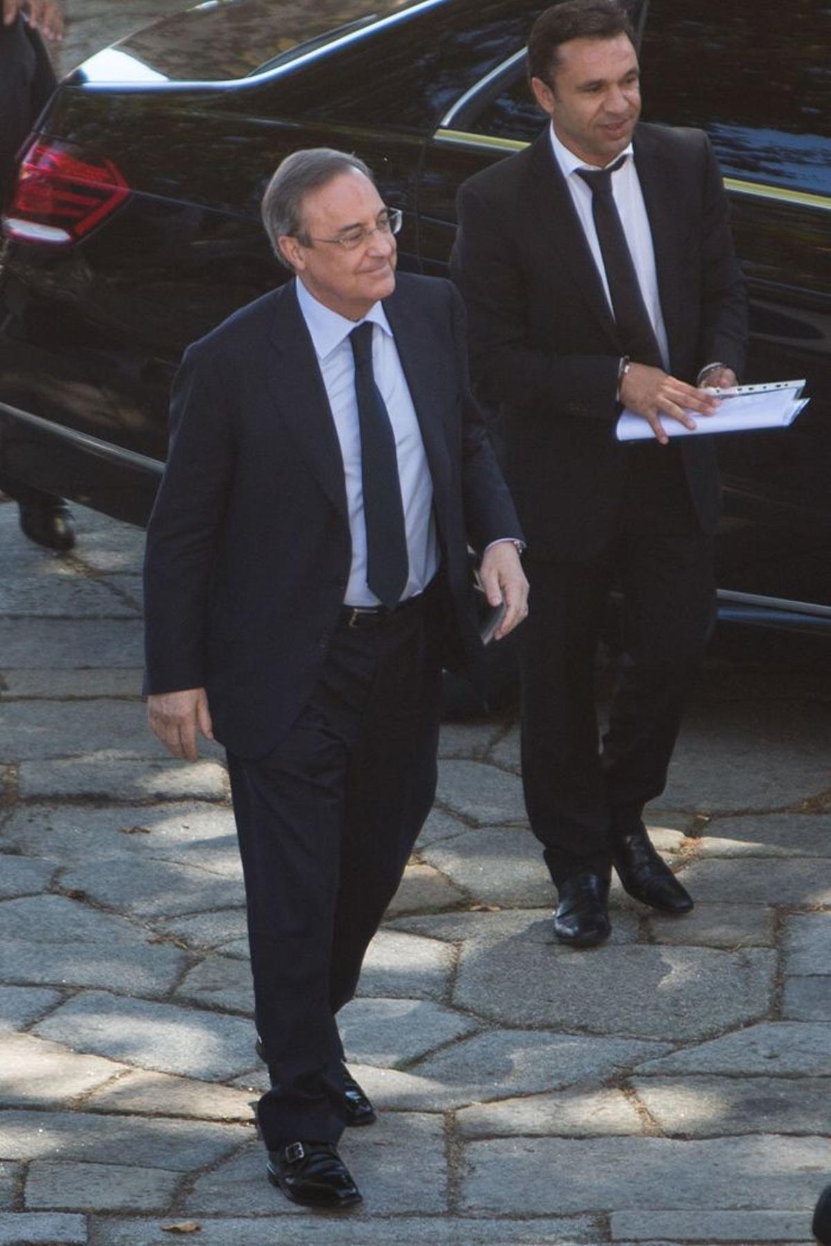 Florentino Pérez en la boda de Jorge Mendes