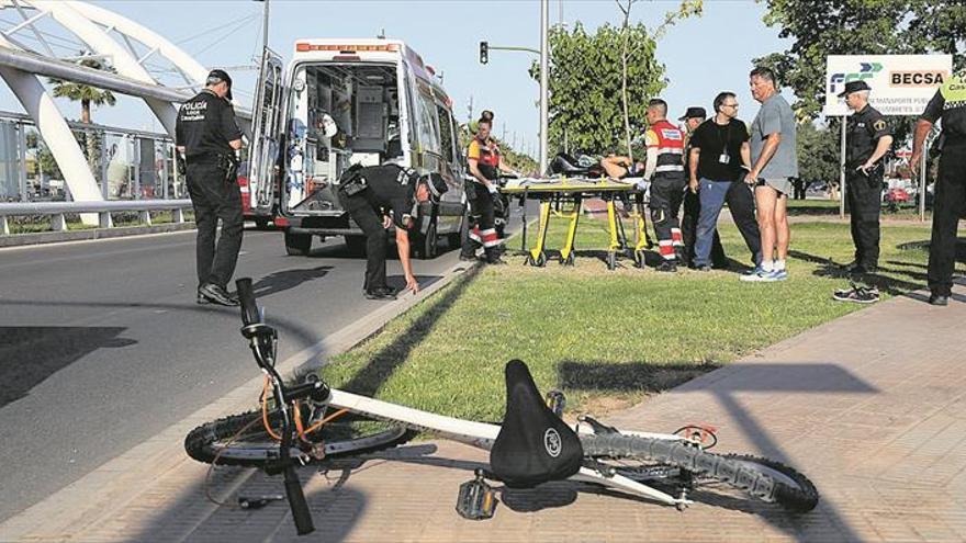 Castellón registra un ciclista herido en accidente de tráfico cada 3 días