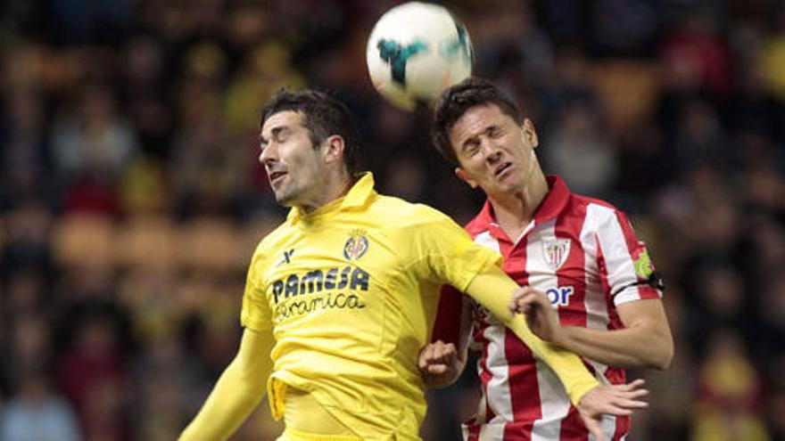 Imagen del partido entre el Villarreal y el Athletic.