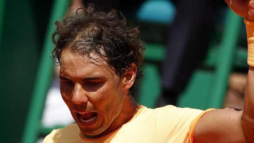 Nadal celebra su triunfo.