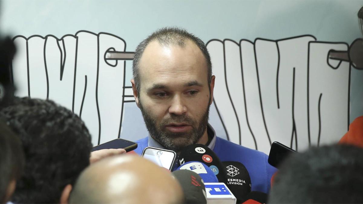 El capitán del FC Barcelona, Andrés Iniesta