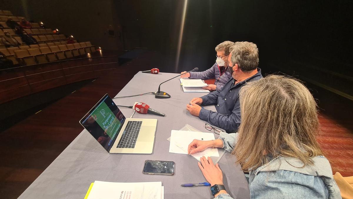 Una asamblea de los parquistas en el Auditorio.