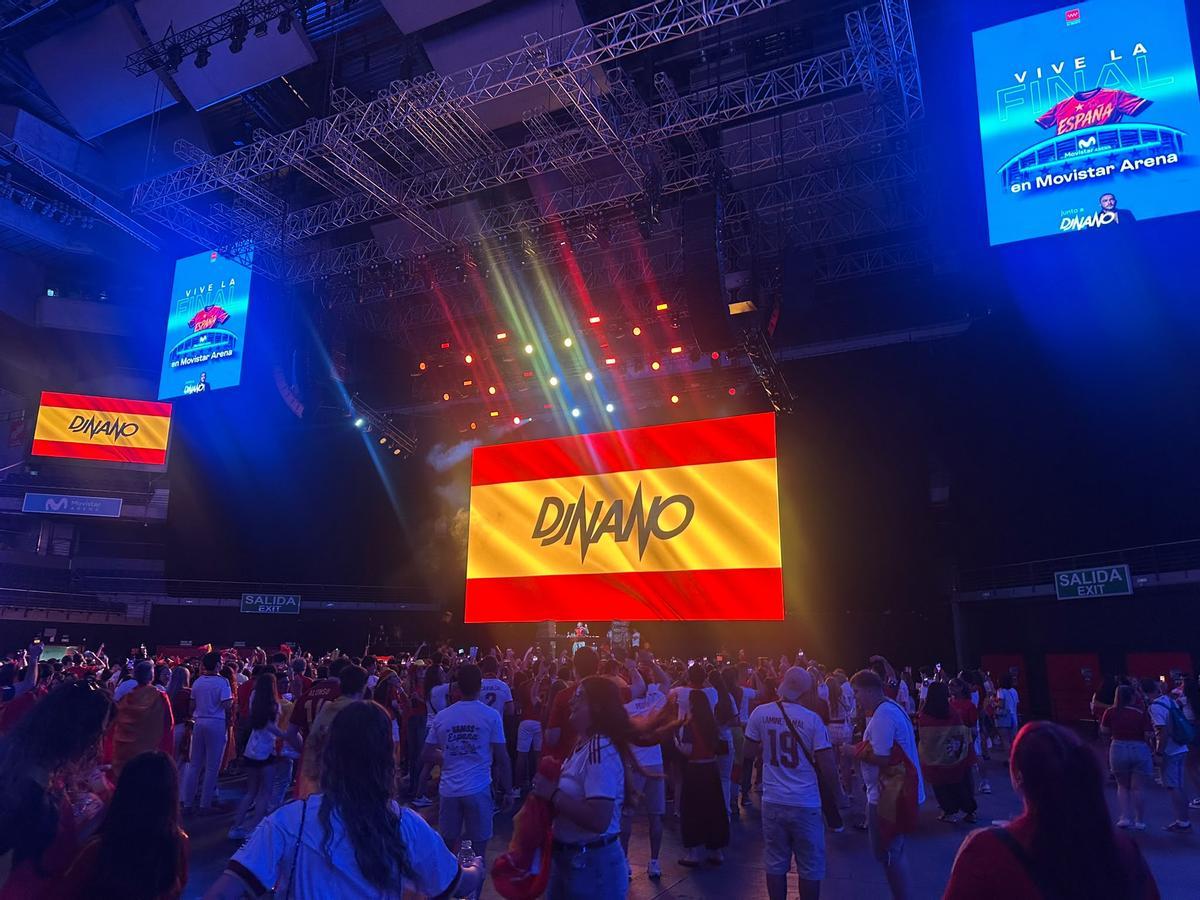 DJ Nano, en el evento por la final del Mundial en el Movistar Arena.