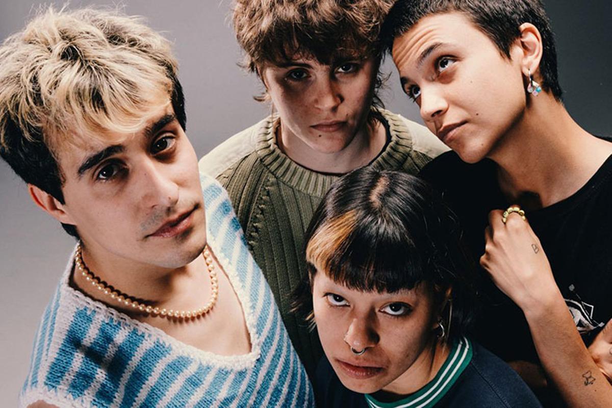 Los integrantes de la banda madrileña Amor Líquido