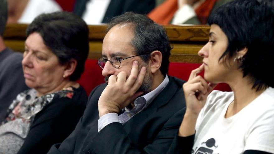 Antonio Baños i Anna Gabriel, de la CUP, al Parlament.