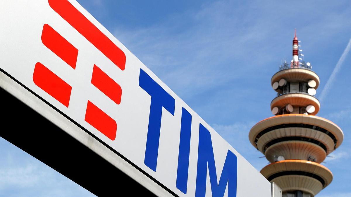 El logo de Telecom Italia.