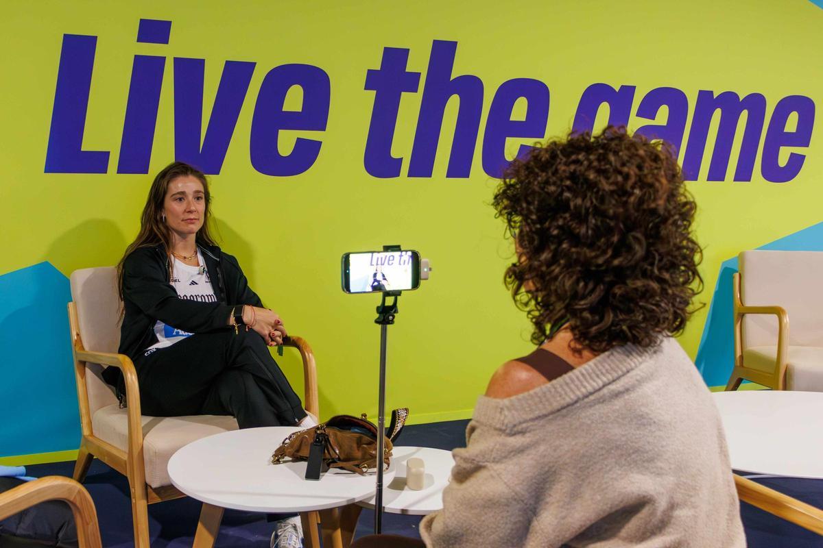 Ortega, durante la entrevista con SPORT