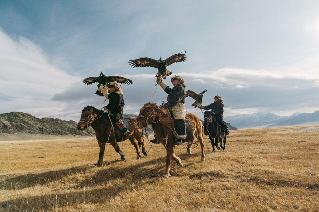 Cazadores nómadas mongoles.